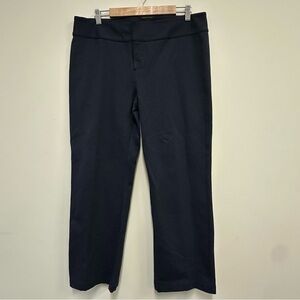 Eddie Bauer Navy Blue Ponte Knit Straight-Leg Pants